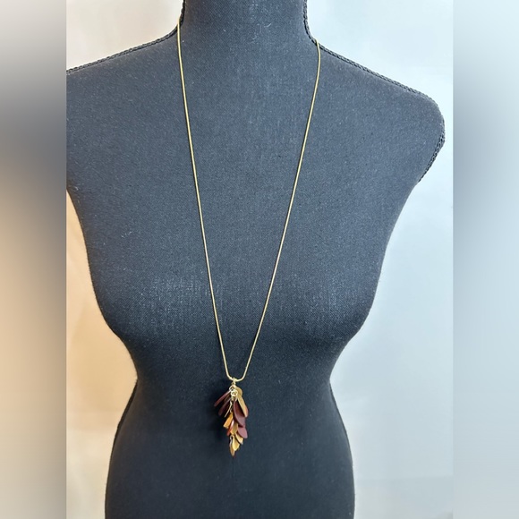 Pilgrim Gold Plated Flowers & Enamel Leaves Necklace & Bracelet - Picture 10 of 15